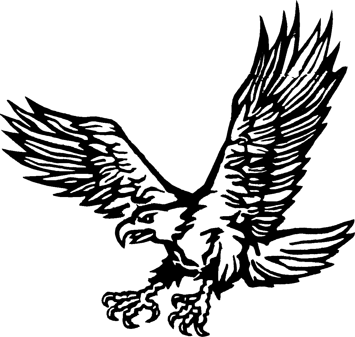 Dibujo para colorear: Águila (Animales) #288 - Dibujos para Colorear e Imprimir Gratis