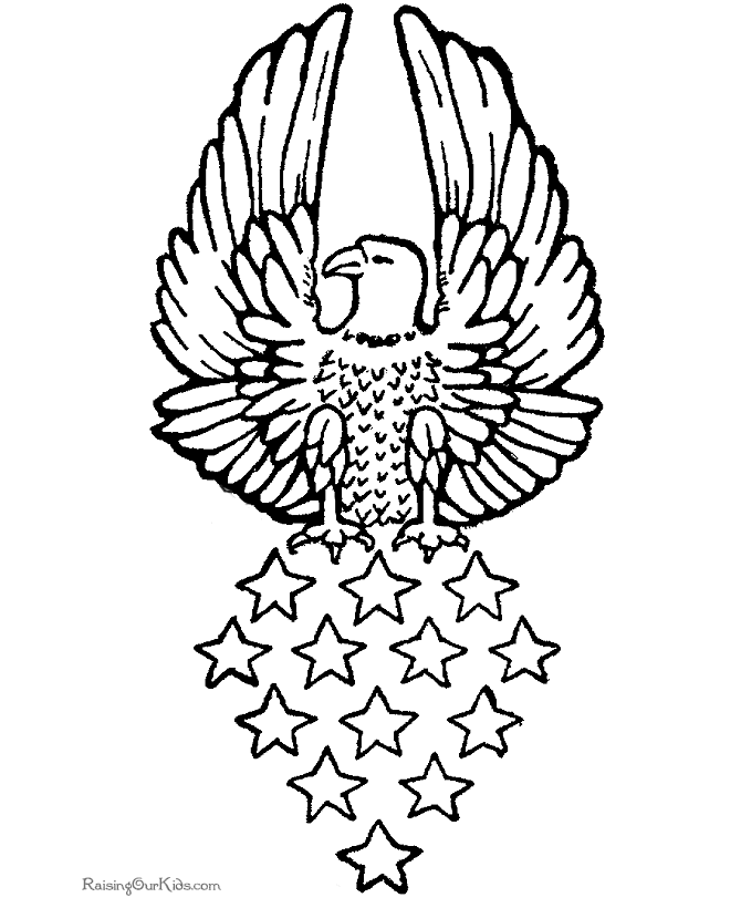 Dibujo para colorear: Águila (Animales) #327 - Dibujos para Colorear e Imprimir Gratis