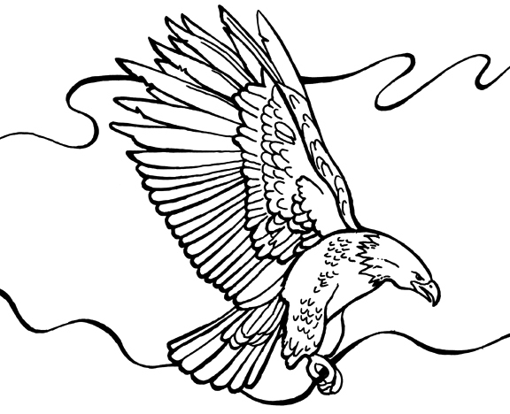 Dibujo para colorear: Águila (Animales) #333 - Dibujos para Colorear e Imprimir Gratis