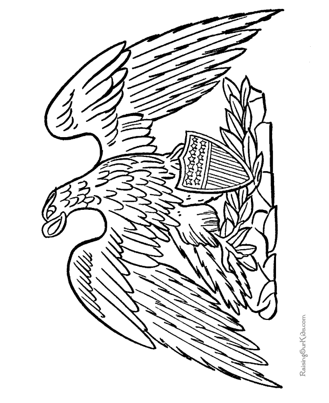 Dibujo para colorear: Águila (Animales) #337 - Dibujos para Colorear e Imprimir Gratis