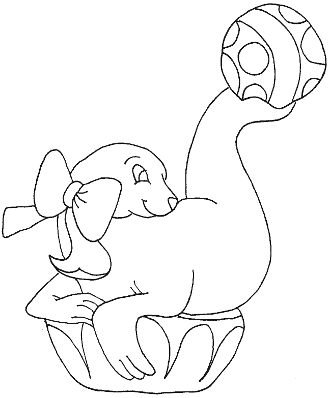 Dibujo para colorear: Animales de circo (Animales) #20901 - Dibujos para Colorear e Imprimir Gratis
