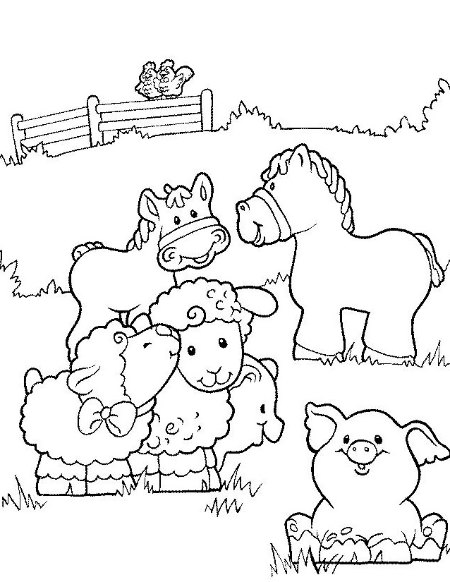 Dibujo para colorear: Animales de granja (Animales) #21403 - Dibujos para Colorear e Imprimir Gratis