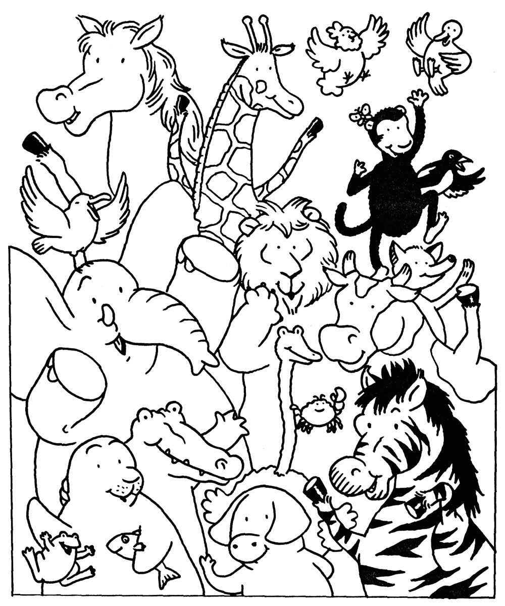 Dibujo para colorear: Animales de granja (Animales) #21631 - Dibujos para Colorear e Imprimir Gratis