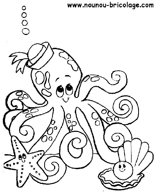 Dibujo para colorear: Animales marinos (Animales) #21983 - Dibujos para Colorear e Imprimir Gratis