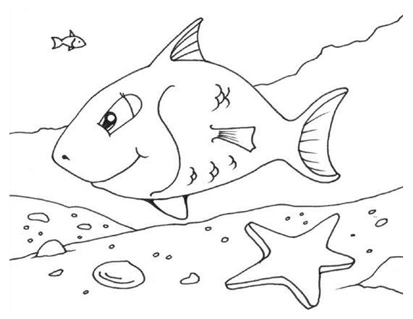 Dibujo para colorear: Animales marinos (Animales) #22091 - Dibujos para Colorear e Imprimir Gratis