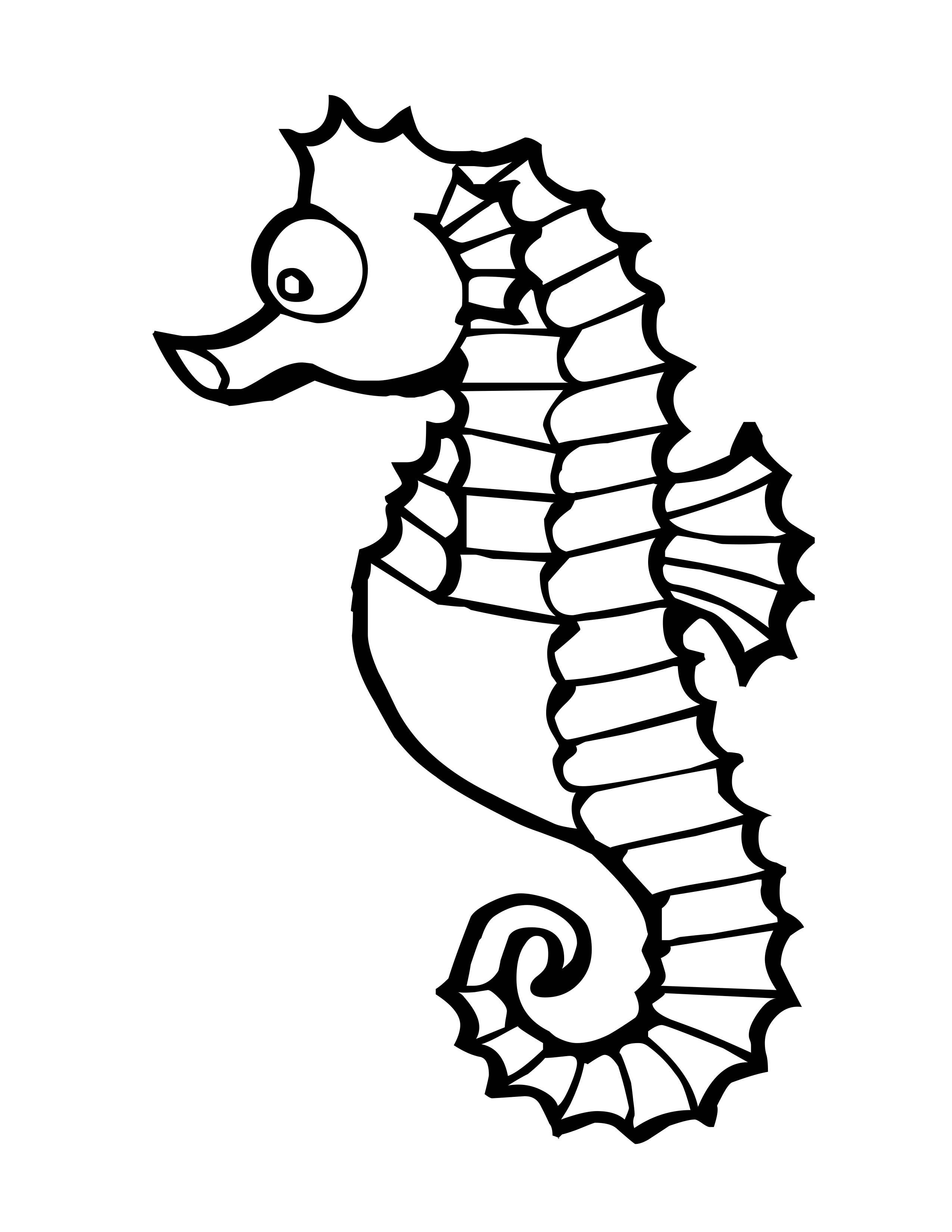 Dibujo para colorear: Animales marinos (Animales) #22132 - Dibujos para Colorear e Imprimir Gratis