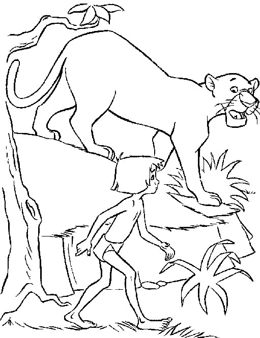 Dibujo para colorear: Animales salvajes / de la selva (Animales) #21116 - Dibujos para Colorear e Imprimir Gratis