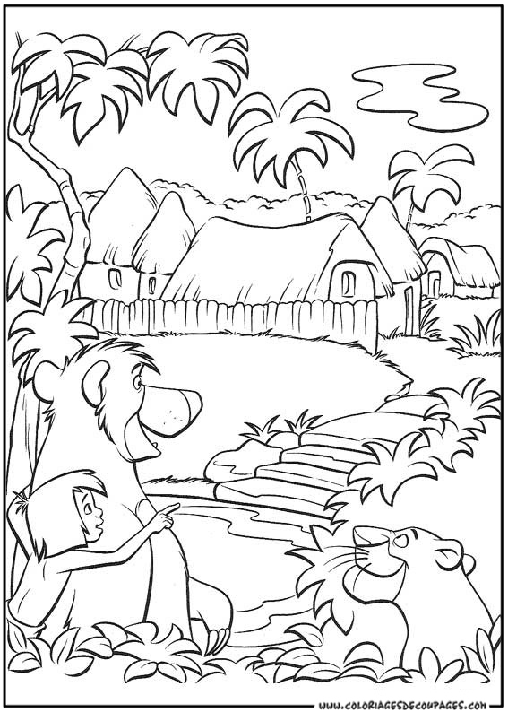 Dibujo para colorear: Animales salvajes / de la selva (Animales) #21231 - Dibujos para Colorear e Imprimir Gratis