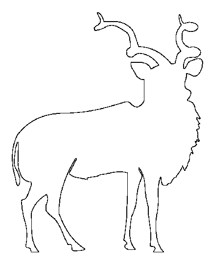 Dibujo para colorear: Antílope (Animales) #22658 - Dibujos para Colorear e Imprimir Gratis