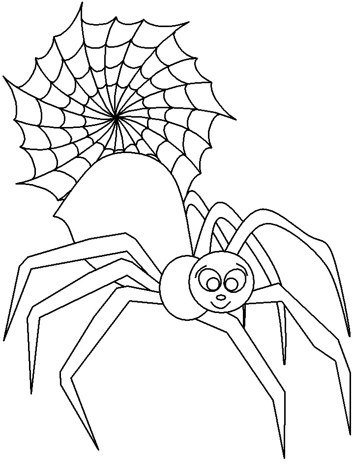 Dibujo para colorear: Araña (Animales) #630 - Dibujos para Colorear e Imprimir Gratis