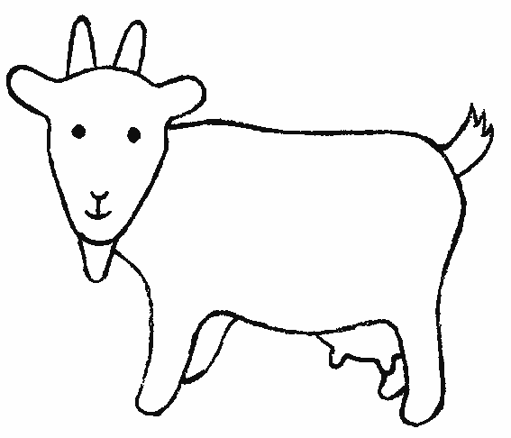 Dibujo para colorear: Cabra (Animales) #2398 - Dibujos para Colorear e Imprimir Gratis