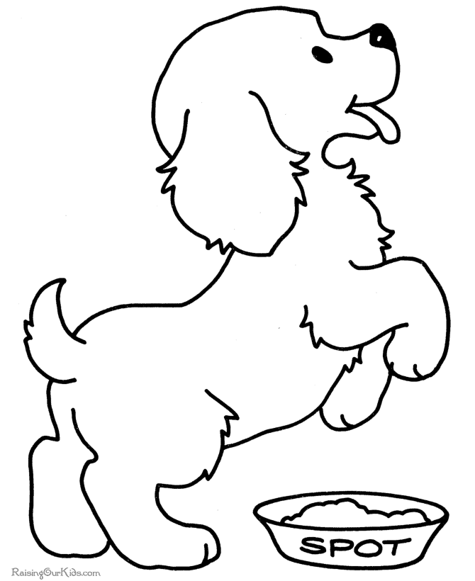 Dibujo para colorear: Cachorro (Animales) #2890 - Dibujos para Colorear e Imprimir Gratis
