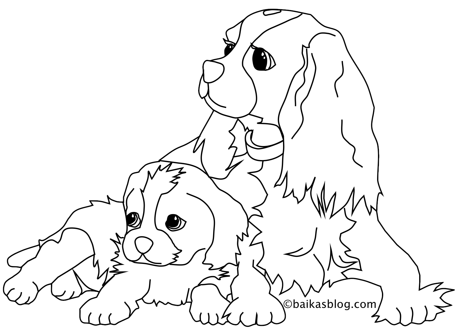 Dibujo para colorear: Cachorro (Animales) #2892 - Dibujos para Colorear e Imprimir Gratis