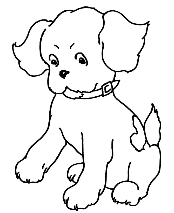 Dibujo para colorear: Cachorro (Animales) #2915 - Dibujos para Colorear e Imprimir Gratis