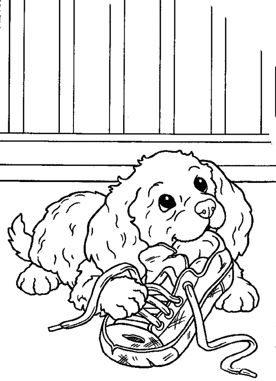 Dibujo para colorear: Cachorro (Animales) #2923 - Dibujos para Colorear e Imprimir Gratis