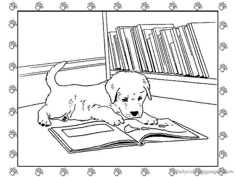 Dibujo para colorear: Cachorro (Animales) #2973 - Dibujos para Colorear e Imprimir Gratis