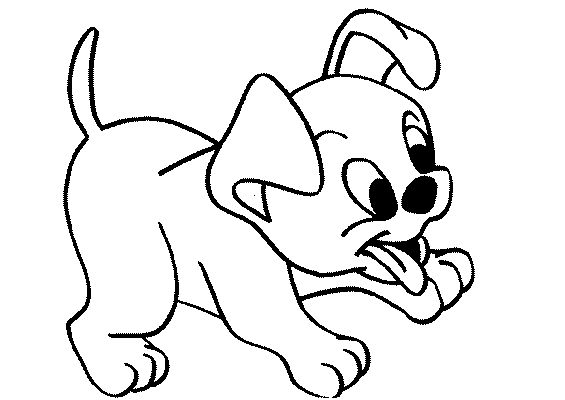 Dibujo para colorear: Cachorro (Animales) #2978 - Dibujos para Colorear e Imprimir Gratis