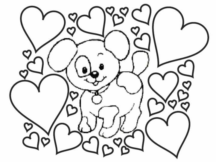 Dibujo para colorear: Cachorro (Animales) #3010 - Dibujos para Colorear e Imprimir Gratis
