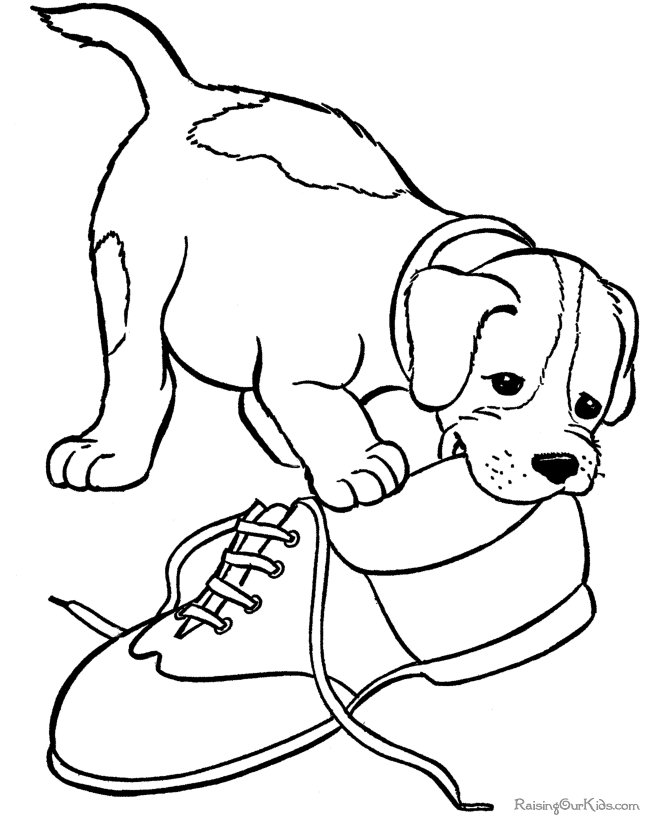 Dibujo para colorear: Cachorro (Animales) #3024 - Dibujos para Colorear e Imprimir Gratis