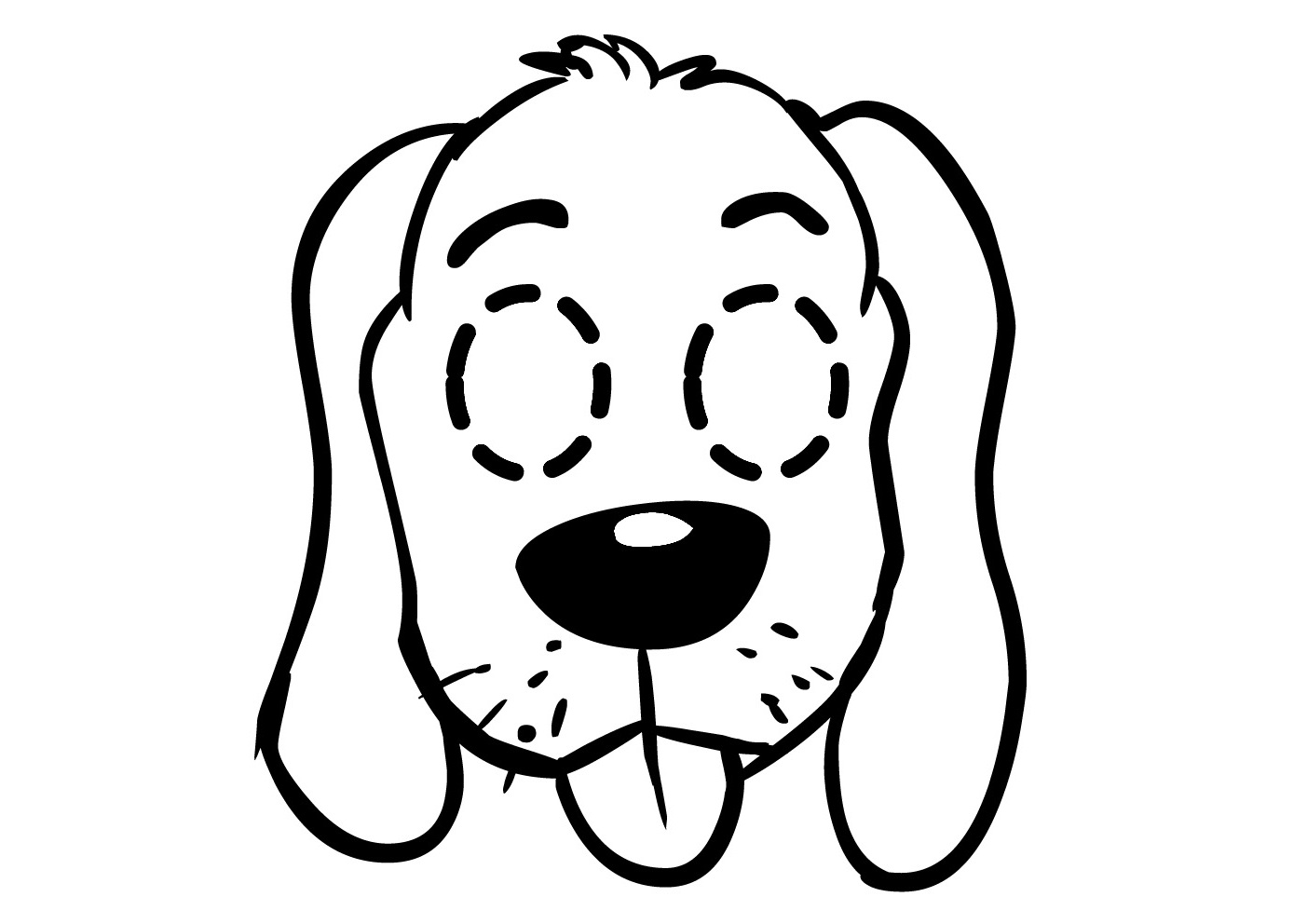 Dibujo para colorear: Cachorro (Animales) #3049 - Dibujos para Colorear e Imprimir Gratis