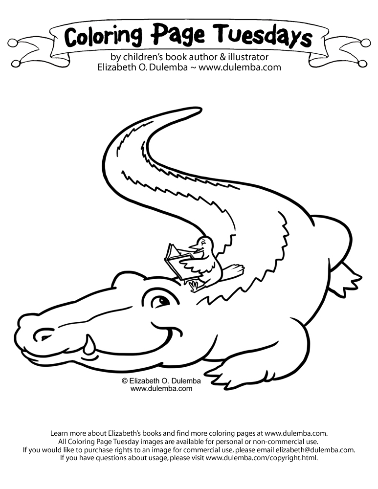 Dibujo para colorear: Caimán (Animales) #468 - Dibujos para Colorear e Imprimir Gratis