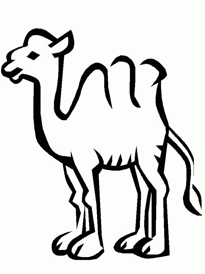 Dibujo para colorear: Camello (Animales) #1693 - Dibujos para Colorear e Imprimir Gratis