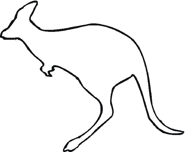 Dibujo para colorear: Canguro (Animales) #9149 - Dibujos para Colorear e Imprimir Gratis