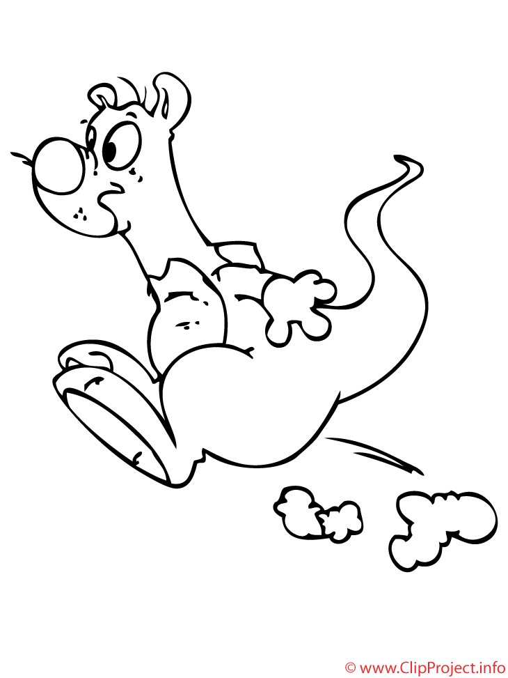 Dibujo para colorear: Canguro (Animales) #9259 - Dibujos para Colorear e Imprimir Gratis