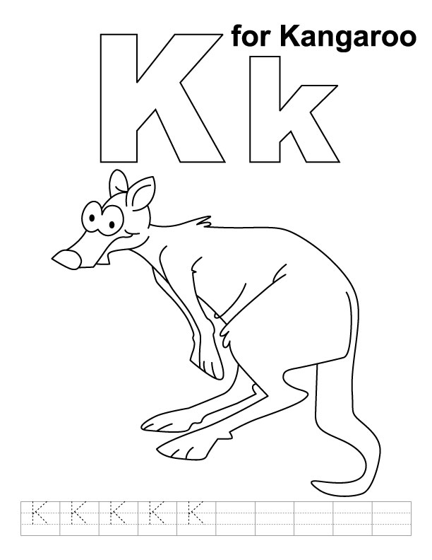 Dibujo para colorear: Canguro (Animales) #9268 - Dibujos para Colorear e Imprimir Gratis