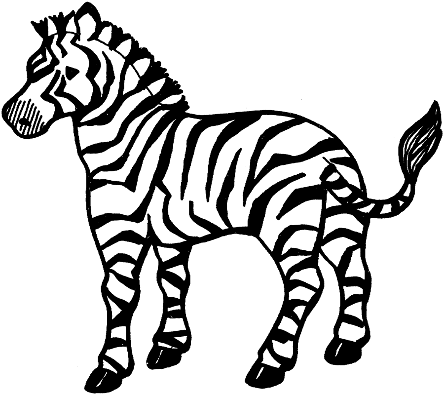 Dibujo para colorear: Cebra (Animales) #12937 - Dibujos para Colorear e Imprimir Gratis