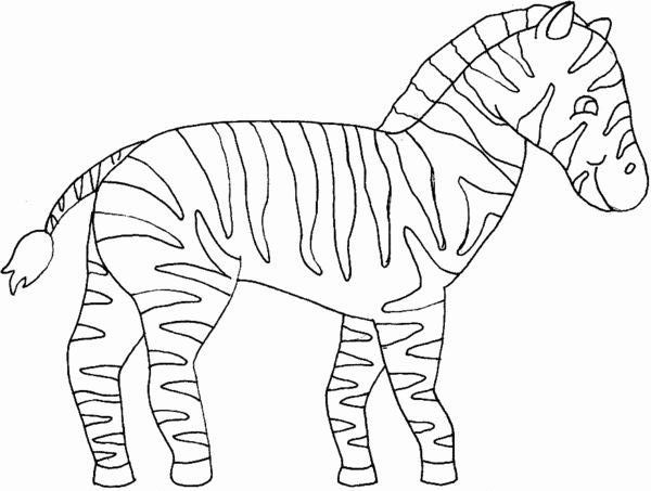 Dibujo para colorear: Cebra (Animales) #12950 - Dibujos para Colorear e Imprimir Gratis