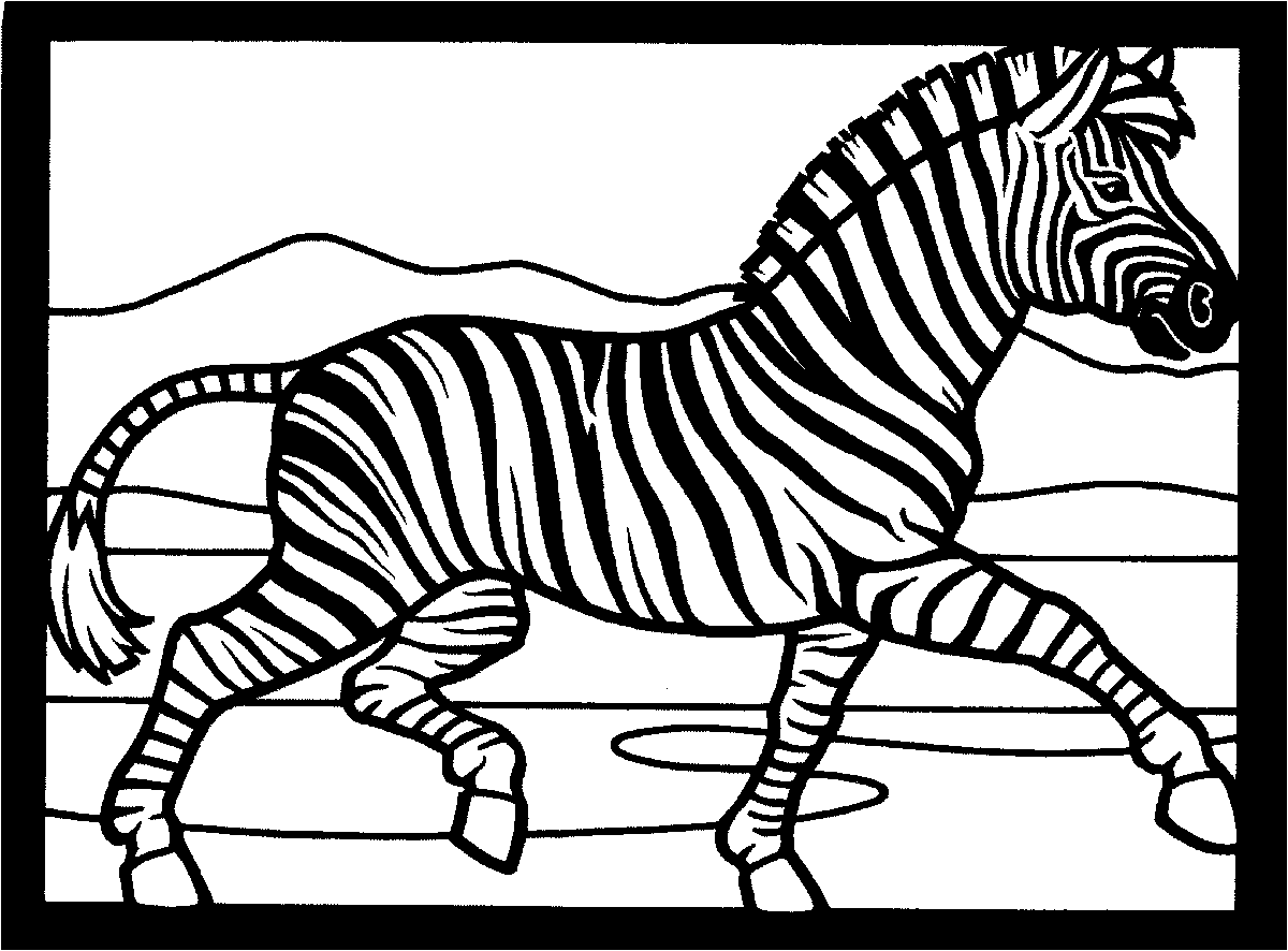 Dibujo para colorear: Cebra (Animales) #12978 - Dibujos para Colorear e Imprimir Gratis