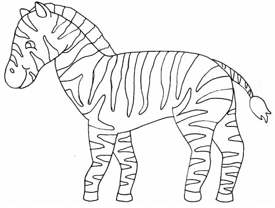 Dibujo para colorear: Cebra (Animales) #12988 - Dibujos para Colorear e Imprimir Gratis
