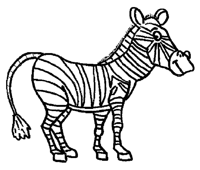 Dibujo para colorear: Cebra (Animales) #13090 - Dibujos para Colorear e Imprimir Gratis