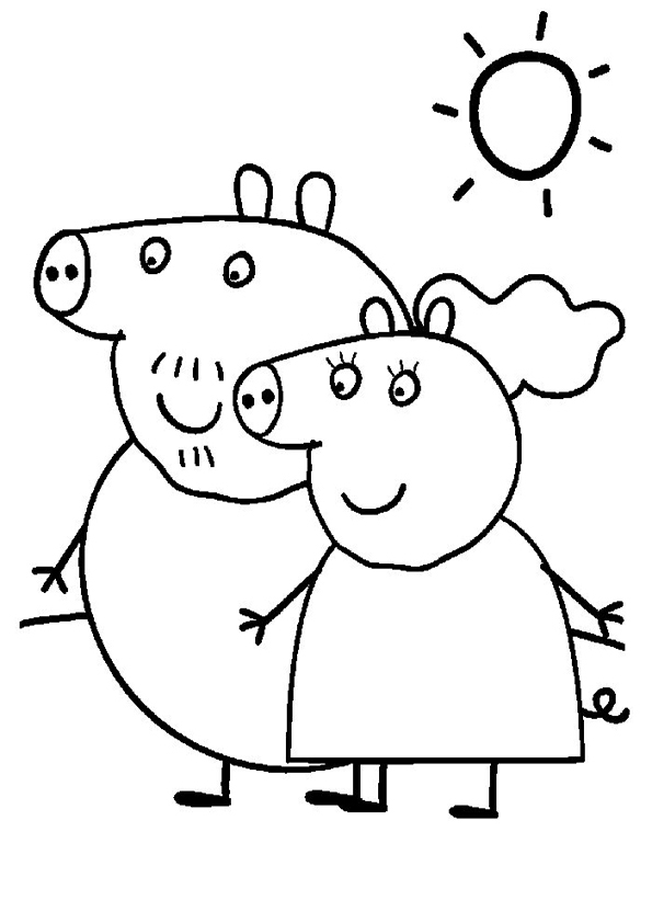 Dibujo para colorear: Cerdo (Animales) #3600 - Dibujos para Colorear e Imprimir Gratis
