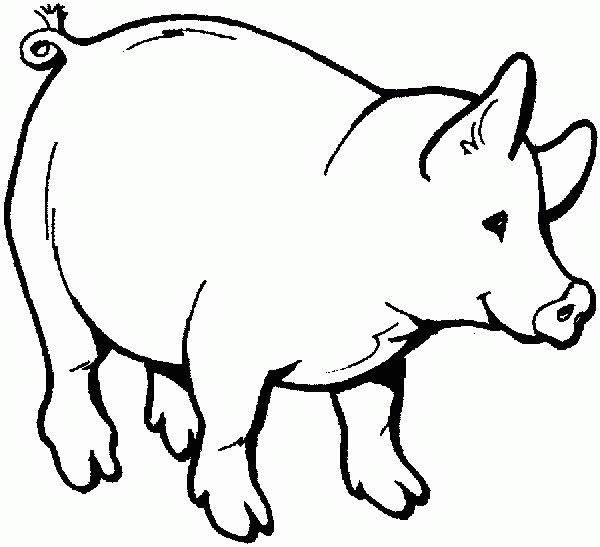 Dibujo para colorear: Cerdo (Animales) #3610 - Dibujos para Colorear e Imprimir Gratis