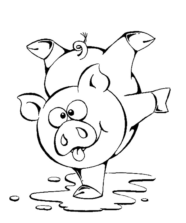 Dibujo para colorear: Cerdo (Animales) #3627 - Dibujos para Colorear e Imprimir Gratis