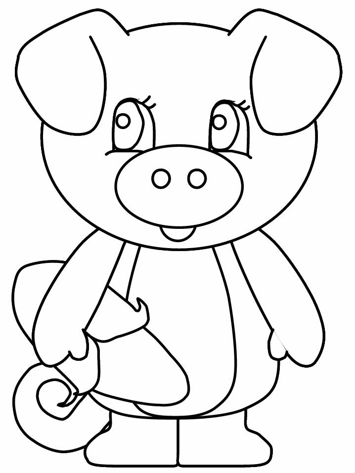 Dibujo para colorear: Cerdo (Animales) #3628 - Dibujos para Colorear e Imprimir Gratis
