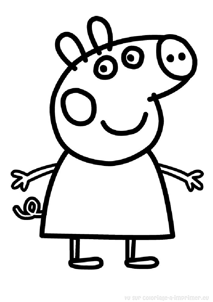Dibujo para colorear: Cerdo (Animales) #3641 - Dibujos para Colorear e Imprimir Gratis