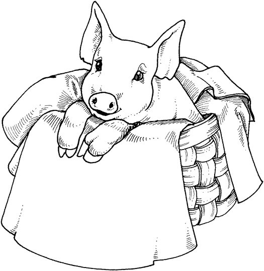 Dibujo para colorear: Cerdo (Animales) #3642 - Dibujos para Colorear e Imprimir Gratis