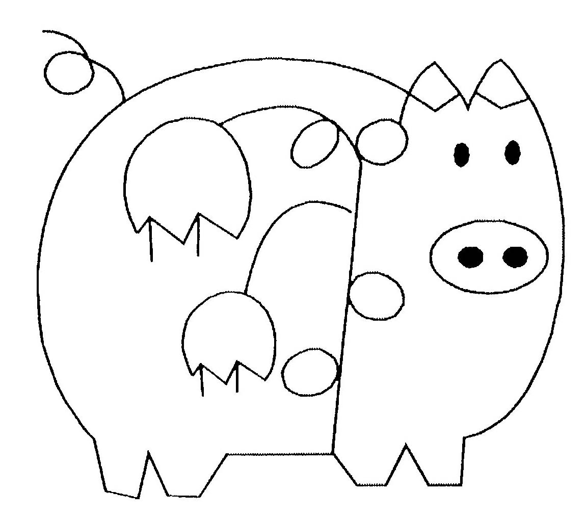 Dibujo para colorear: Cerdo (Animales) #3668 - Dibujos para Colorear e Imprimir Gratis