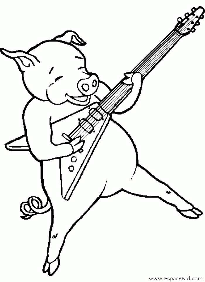 Dibujo para colorear: Cerdo (Animales) #3672 - Dibujos para Colorear e Imprimir Gratis