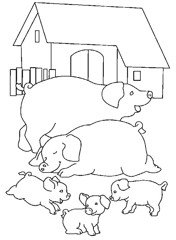 Dibujo para colorear: Cerdo (Animales) #3675 - Dibujos para Colorear e Imprimir Gratis