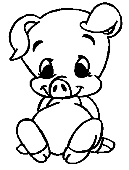 Dibujo para colorear: Cerdo (Animales) #3681 - Dibujos para Colorear e Imprimir Gratis