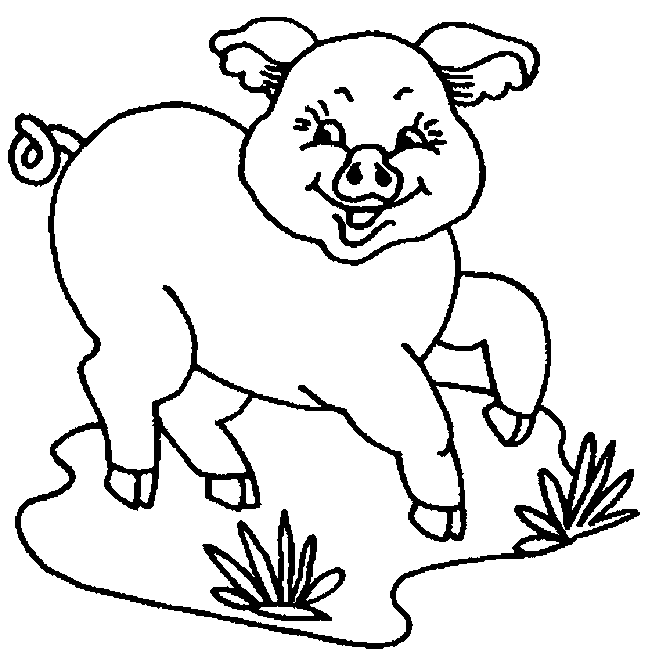 Dibujo para colorear: Cerdo (Animales) #3695 - Dibujos para Colorear e Imprimir Gratis