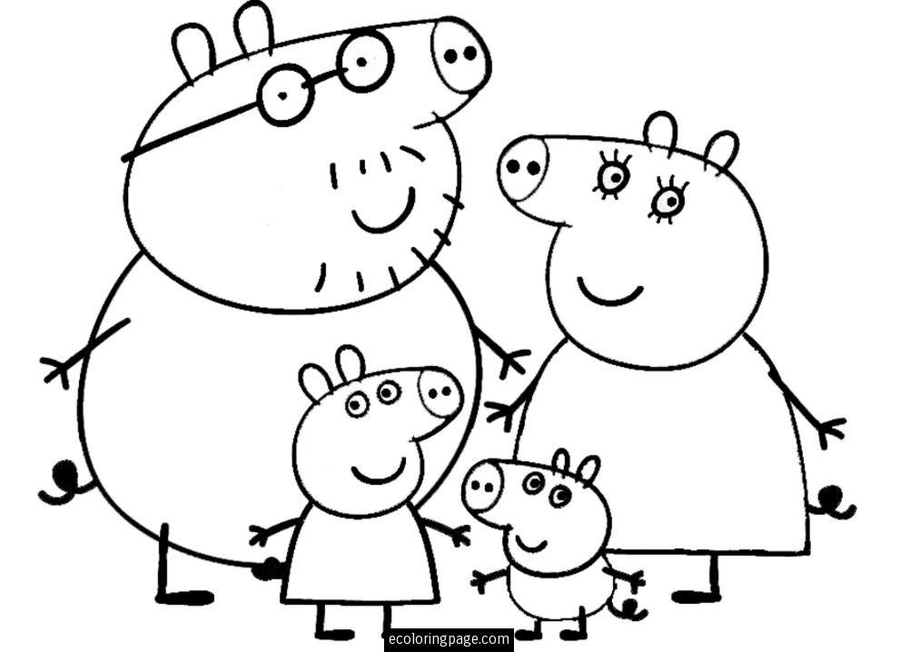 Dibujo para colorear: Cerdo (Animales) #3698 - Dibujos para Colorear e Imprimir Gratis