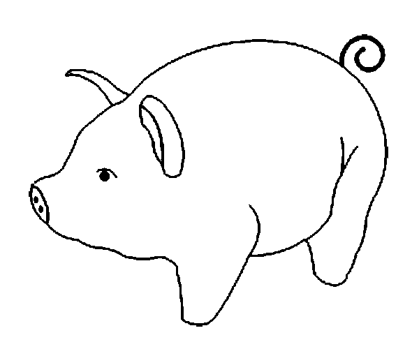 Dibujo para colorear: Cerdo (Animales) #3741 - Dibujos para Colorear e Imprimir Gratis