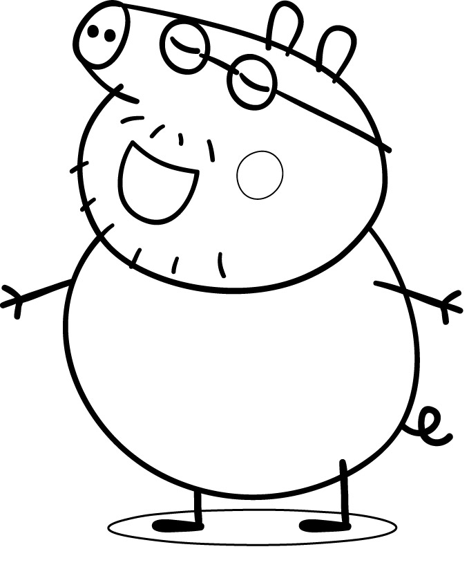 Dibujo para colorear: Cerdo (Animales) #3750 - Dibujos para Colorear e Imprimir Gratis