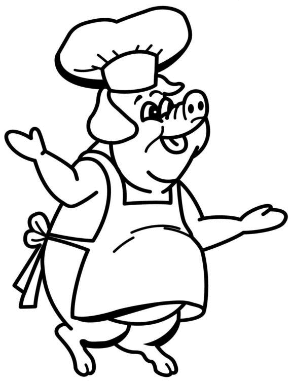Dibujo para colorear: Cerdo (Animales) #3758 - Dibujos para Colorear e Imprimir Gratis