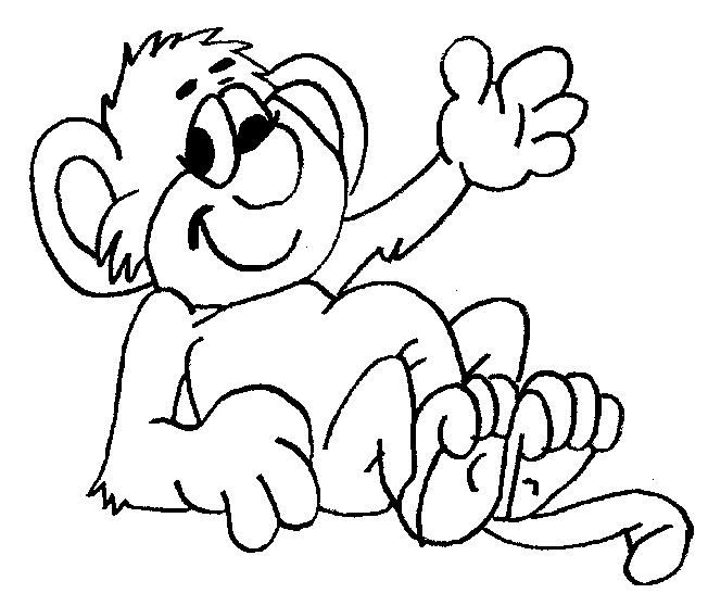 Dibujo para colorear: Chimpancé (Animales) #2831 - Dibujos para Colorear e Imprimir Gratis